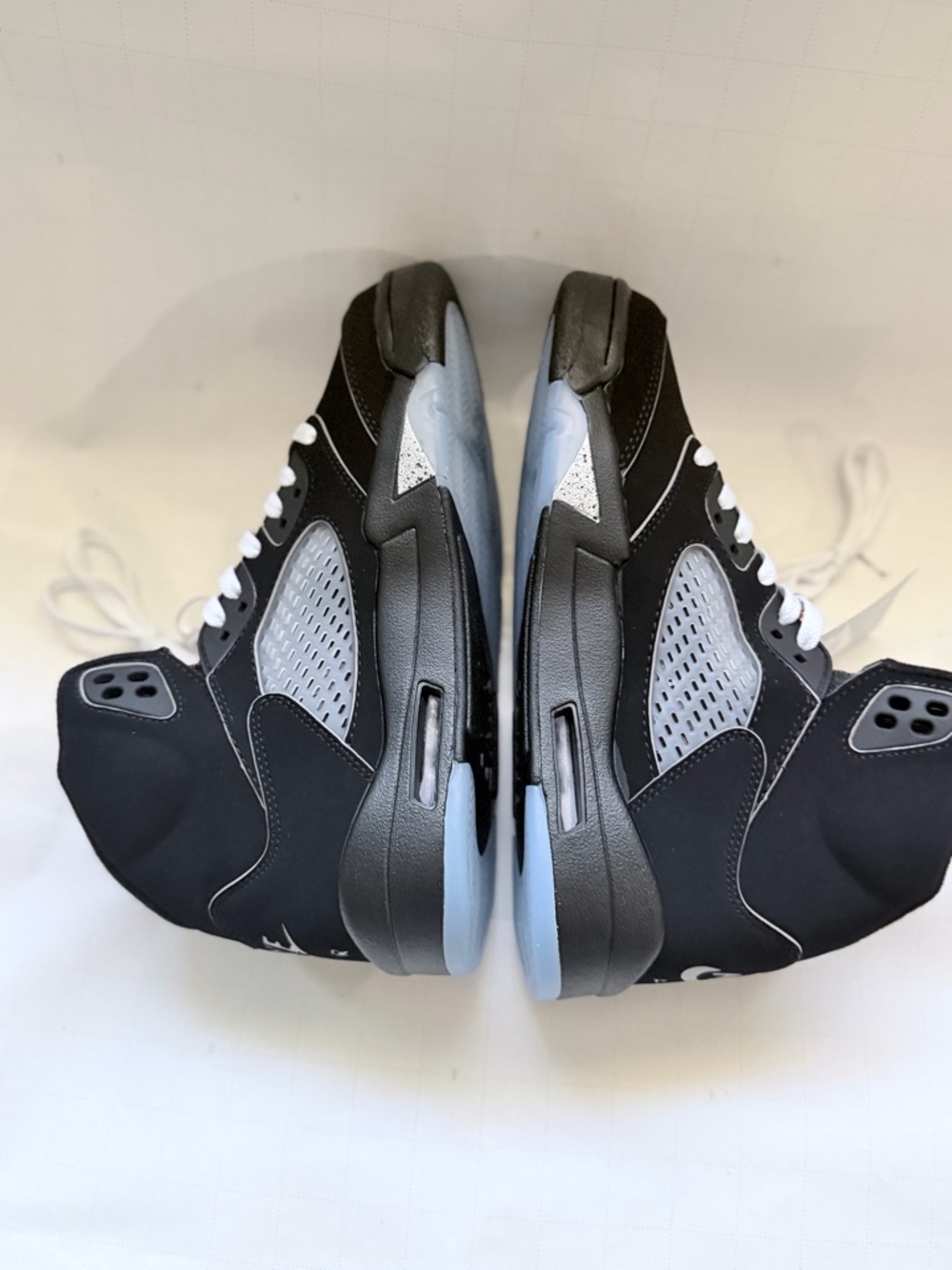 Jordan Men's Black, Gray and White High-Top Sneakers - Picture 5 of 5